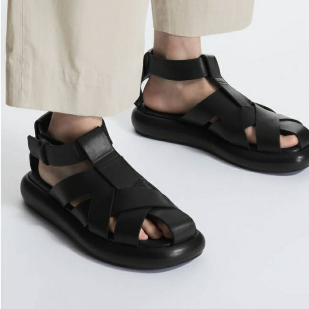 COS LEATHER FISHERMEN SANDALS